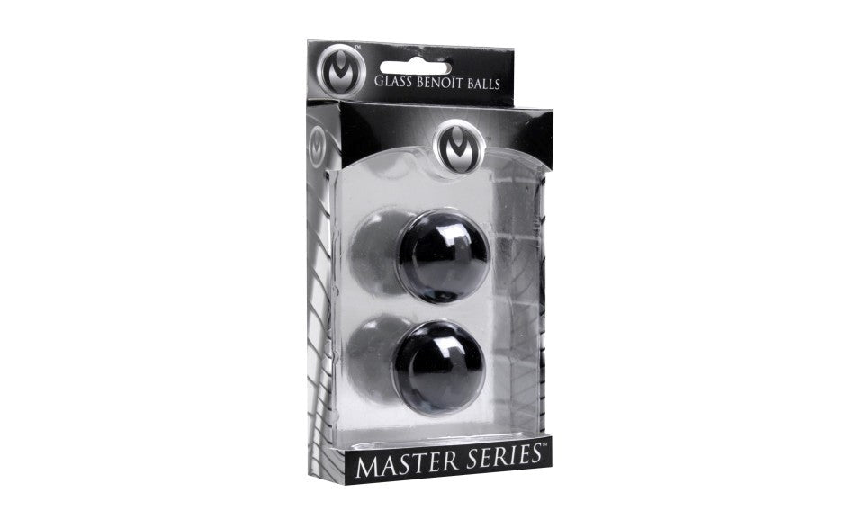 Master Series Jaded Glass Ben Wa Balls 30mm - Love Eggs and Kegel Exercisers