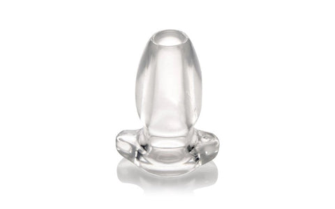 Master Series PeepHole Clear Hollow Anal Plug Small - Butt Plugs