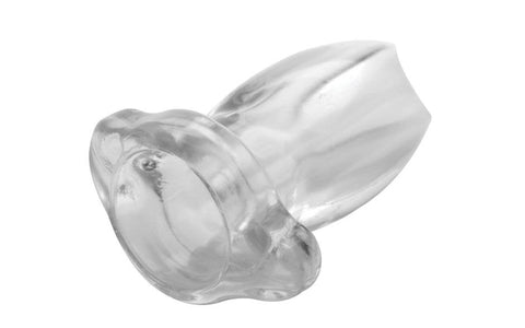 Master Series PeepHole Clear Hollow Anal Plug Small - Butt Plugs