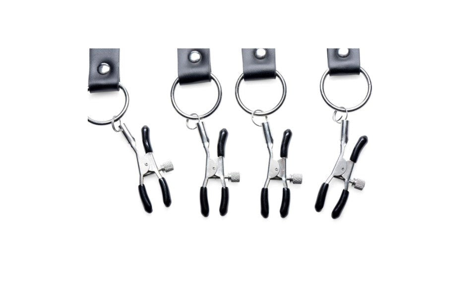 Master Series Spread Labia Bondage Spreader Straps XL - Spreaders and Hangers