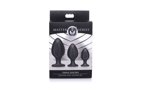Master Series Triple Juicers Silicone Anal Plug Set - Butt Plugs
