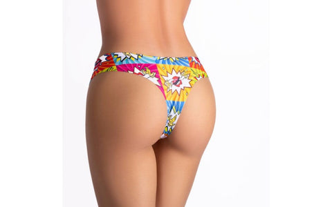 Comics Curios Girl Women's Thong by Mememe Lingerie - G-Strings, Panties and Shorts
