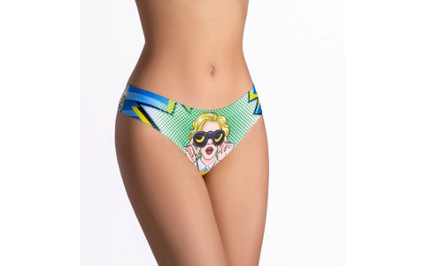 Comics Curios Girl Women's Thong by Mememe Lingerie - G-Strings, Panties and Shorts