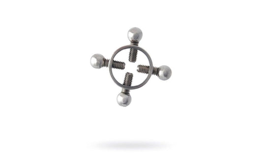 Metal Silver Metal Nipple Clamp 2 Piece