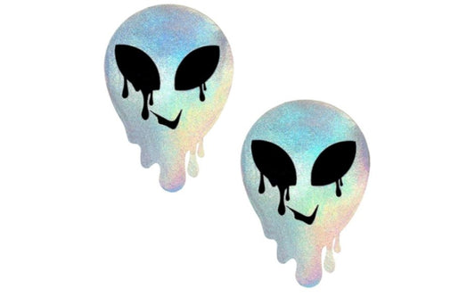 Neva Nude Holographic Melty Alien Pasties 2 Piece