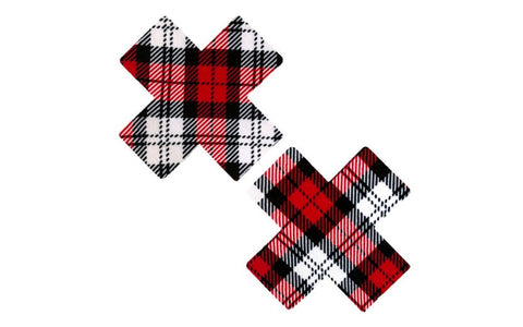 School Girl Plaid X Factor Pasties by Neva Nude - Fancy Dress Ups