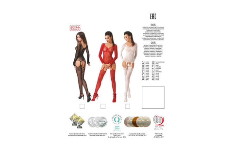 Classy And Sexy Womens Bodystocking Bs055 One Size White - Body Stockings