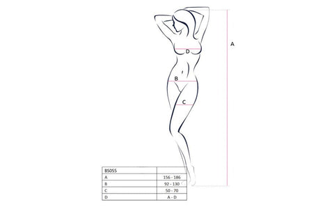 Classy And Sexy Womens Bodystocking Bs055 One Size White - Body Stockings