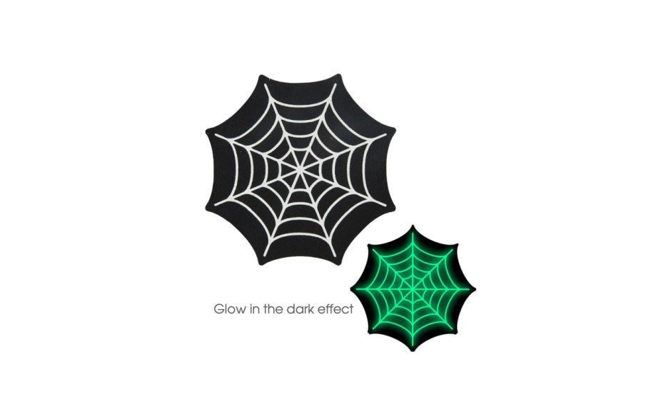 Peekaboo Glow In The Dark Webs Premium Nipple Pasties - Fancy Dress Ups