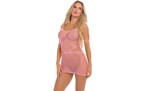 Roll Up Net Dress by Pink Lipstick - Skirts And Club Wear