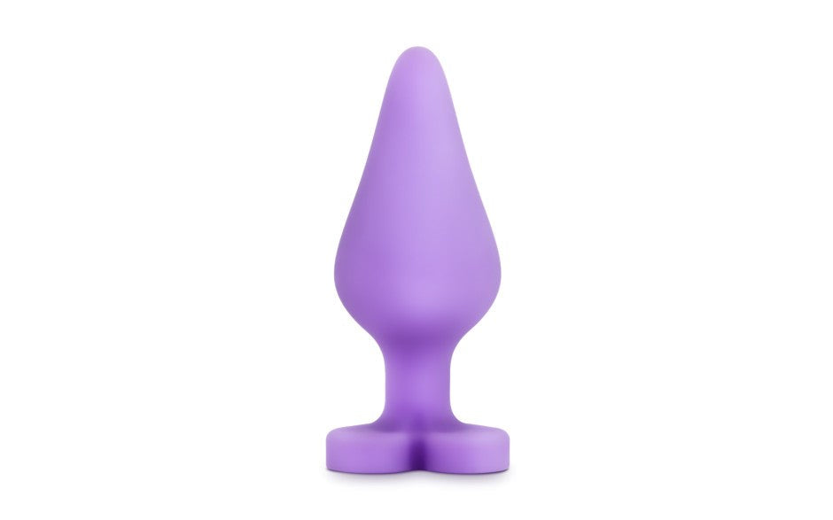 Play With Me Naughty Candy Heart Shaped Do Me Now Silicone Anal Plug - Butt Plugs