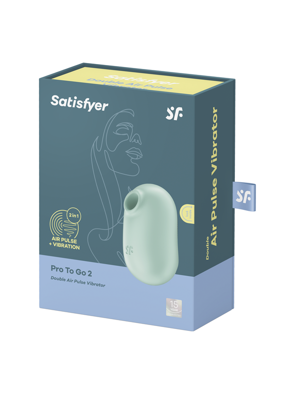 Satisfyer Pro To Go 2 Air Pulse Clitoral Massager - - Clit Ticklers and Pulsators