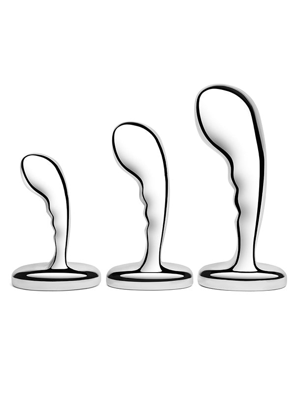 b-Vibe Stainless Steep P-Spot Pleasure Training Set - - Prostate Sex Toys