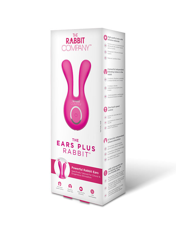 The Ears Plus Rabbit 12 Functions Vibrator - - Rabbit Vibrators