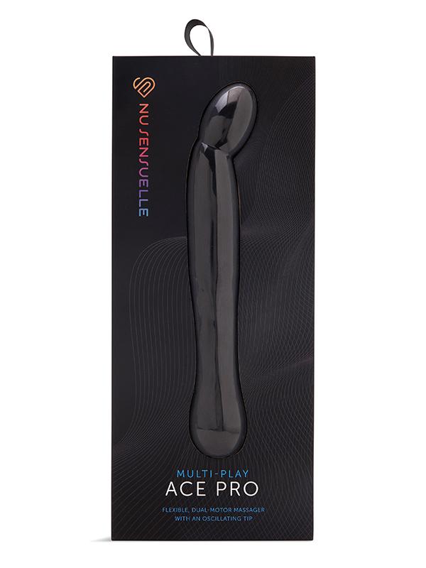 NU Sensuelle Ace Pro G-Spot, A-Spot and P-Spot Massager Black - - Prostate Sex Toys