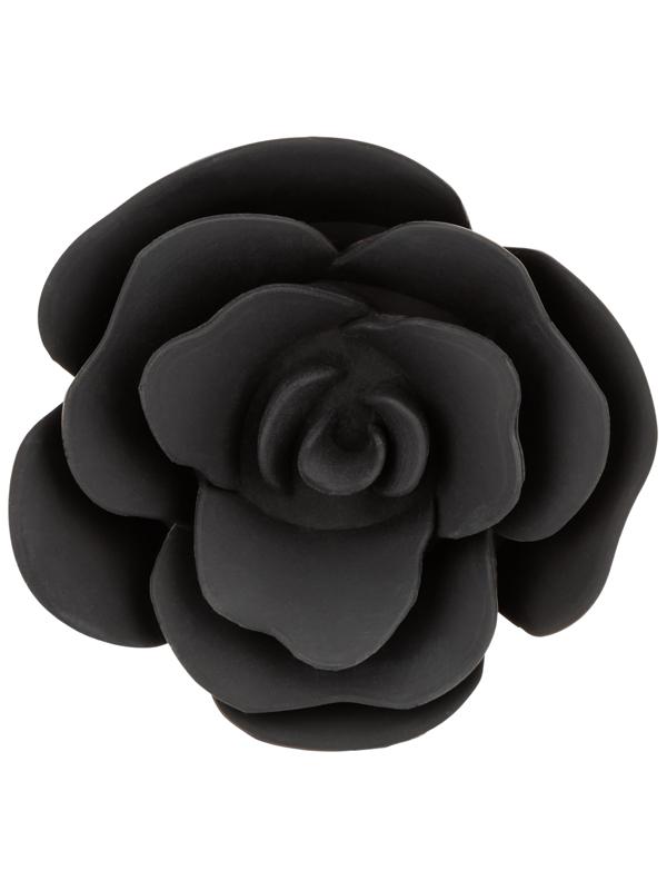Indulge in Sensual Blossoms - Forbidden Rose Smooth Silicone Anal Plug - Butt Plugs