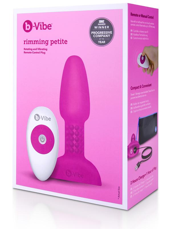 b-Vibe USB Rechargeable Petite Rimming Anal Plug - - Butt Plugs