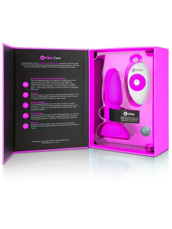 b-Vibe USB Rechargeable Petite Rimming Anal Plug - - Butt Plugs