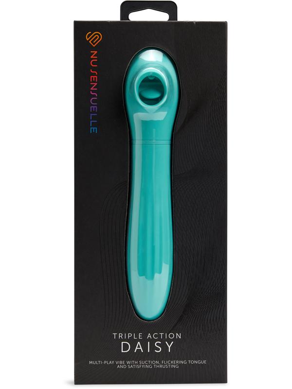 Nu Sensuelle Triple Action Daisy Clitoral Stimulator - - G-Spot Vibrators