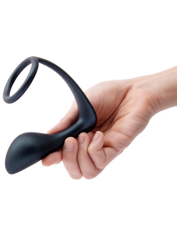 b-Vibe Butties Ringer Cock Ring and Prostate Plug Set - - Butt Plugs