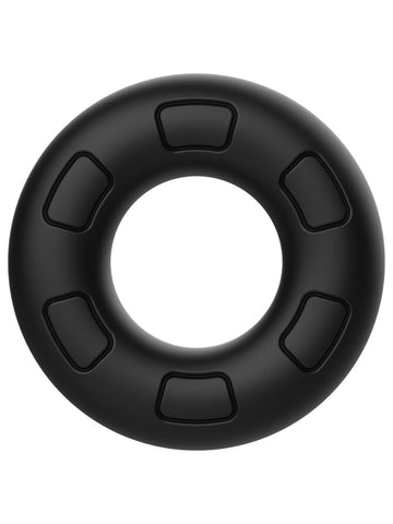 Playful Nero Liquid Silicone Thick Male C-Ring - Stretchy Cock Rings