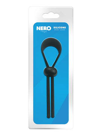 Nero by Playful Silicone Wide Lasso Cock Ring - Stretchy Cock Rings