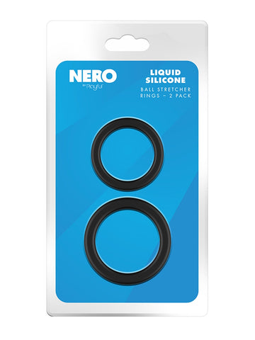 Nero by Playful Liquid Silicone Ball Stretcher Rings - Ball Stretchers and Crushers
