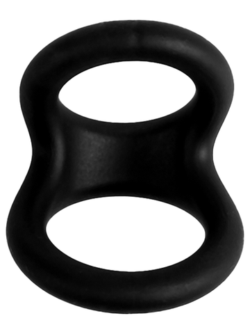 Nero by Playful Soft Silicone Two Way Ring - Stretchy Cock Rings