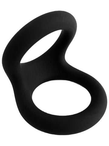 Nero by Playful Soft Silicone Two Way Ring - Stretchy Cock Rings