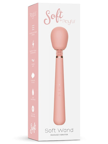 Soft by Playful Soft Silicone Wand Vibrator - Body Wands