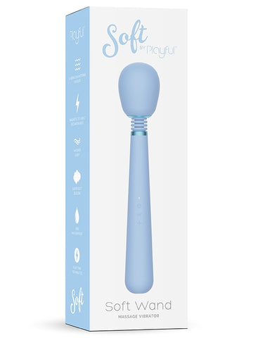 Soft by Playful Soft Silicone Wand Vibrator - Body Wands