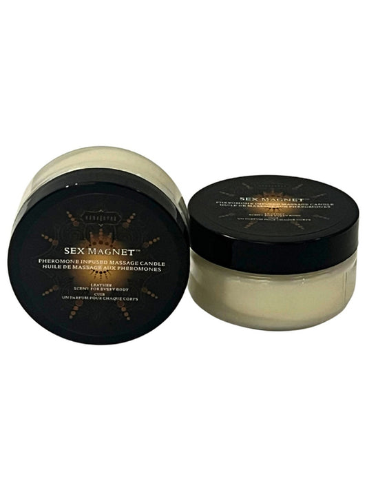 Kama Sutra LEATHER Sex Magnet Pheromone 1.7 oz Candle