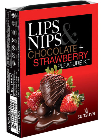 LIPS & NIPS Chocolate + Strawberry Pleasure Pheromone Kit - Sex Pheromones and Perfumes