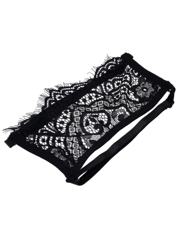 Sex and Mischief Veiled Vision Lace Blindfold - Masks And Blindfolds