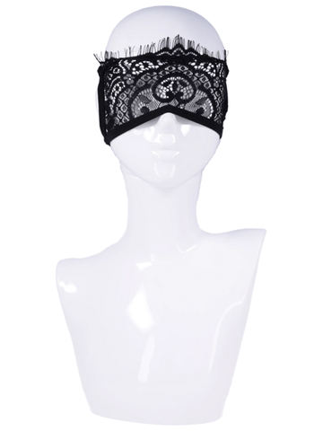 Sex and Mischief Veiled Vision Lace Blindfold - Masks And Blindfolds