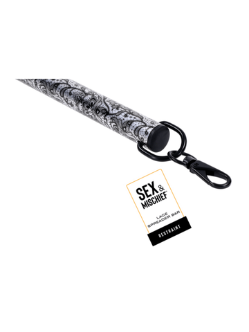 Sex and Mischief Lace Spreader Bar Restraints - Cuffs And Restraints