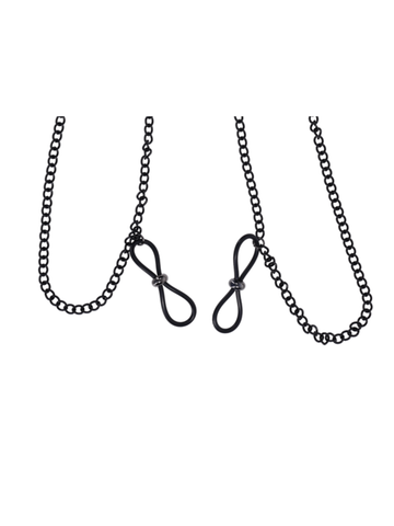 Sex and Mischief Lace Collar with Nipple Ties - Collars and Leads