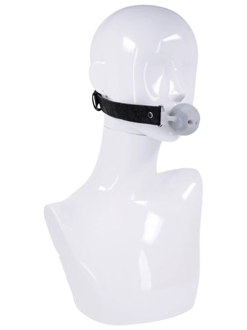 Sex and Mischief Lace Silicone Breathable Ball Gag - Bondage Gags and Bits