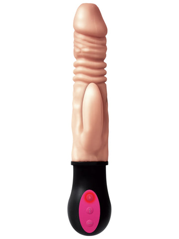 Realskin Hot Cock Rotating Thruster Vibrating Dildo - Vibrating Dildos
