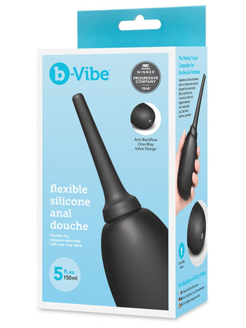 Flexible Silicone Anal Douche by B-Vibe - Enemas and Douches