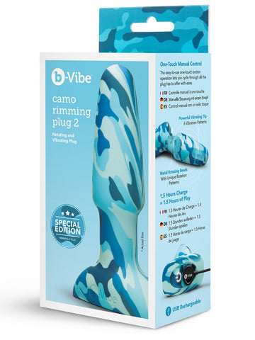 Rimming 2 Camo Butt Plug by B-Vibe - Butt Plugs