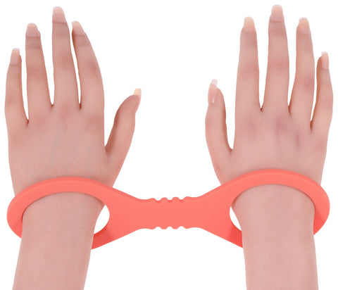Sex and Mischief Peaches n CreaMe Silicone Cuffs - Cuffs And Restraints