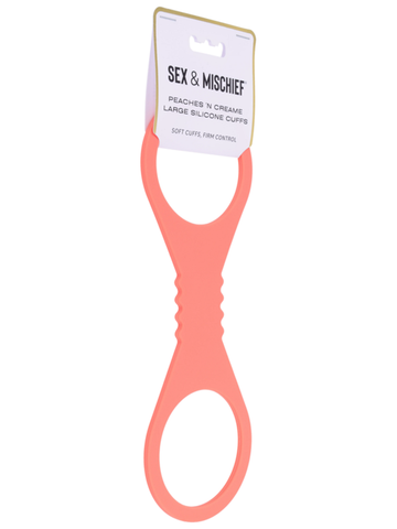 Sex and Mischief Peaches n CreaMe Silicone Cuffs - Cuffs And Restraints