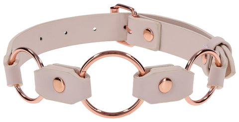 Sex and Mischief Peaches n CreaMe Ring Day Collar - Collars and Leads