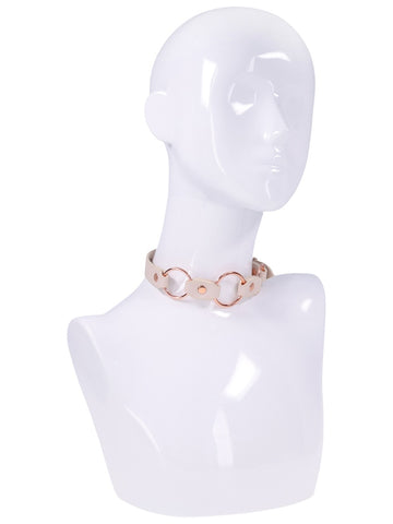 Sex and Mischief Peaches n CreaMe Ring Day Collar - Collars and Leads