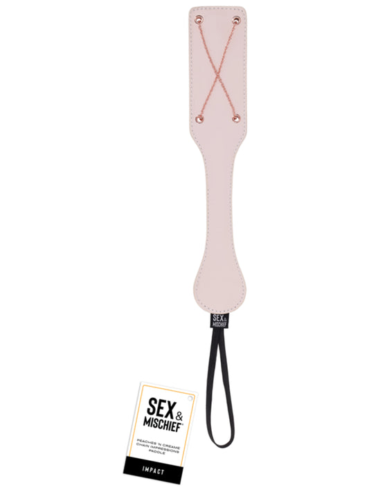 Sex and Mischief Peaches n CreaMe Chain Impressions Paddle