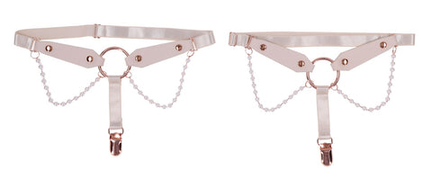 Sex and Mischief Peaches n CreaMe Garters Restraints - Cuffs And Restraints