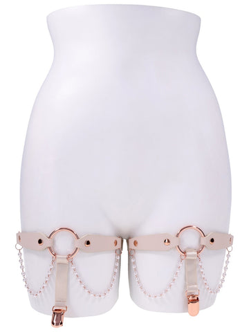 Sex and Mischief Peaches n CreaMe Garters Restraints - Cuffs And Restraints