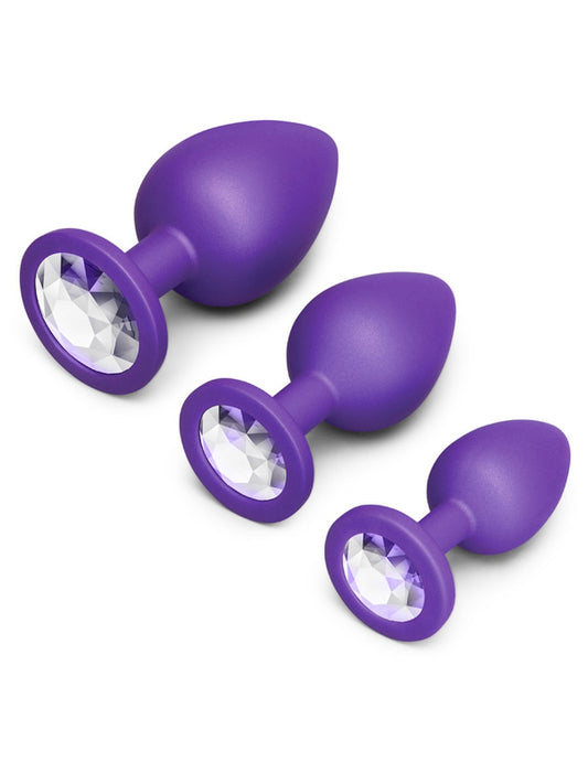 b-Vibe Jewel Butties 3 Piece Anal Training Set