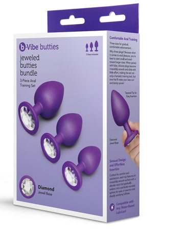 Jewel Butties Bundle Butt Plug by B-Vibe - Butt Plugs